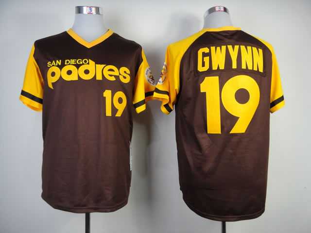 San Diego Padres #19 Tony Gwynn Brown Mitchell And Ness Throwback Stitched MLB Jersey Sanguo,We sell and wholesale San Diego Padres #19 Tony Gwynn Brown Mitchell And Ness Throwback Stitched MLB Jersey Sanguo on line form chian!